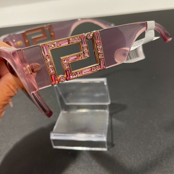 NWT Versace Pink Transparent Sunglasses (JB1330) - Picture 2 of 6
